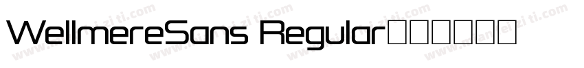 WellmereSans Regular字体转换